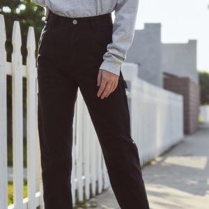 John Galt Jane Cargo Pants Black